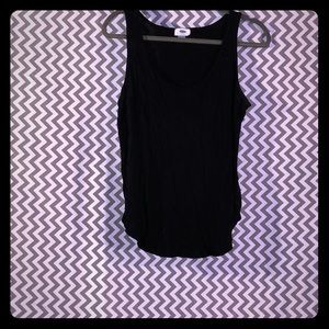 Black tank top